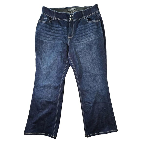 Alivia Ford Women’s Flare Jeans Size 20W High Rise Dark Wash Plus Size - Picture 1 of 9